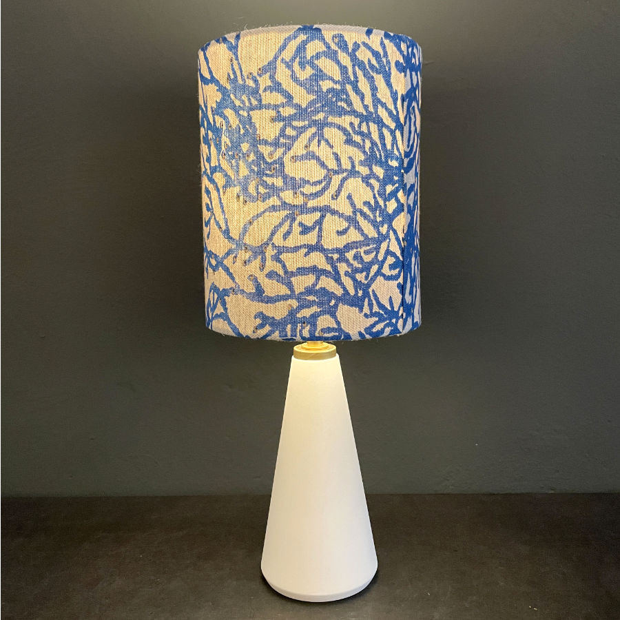 Tischleuchte blau