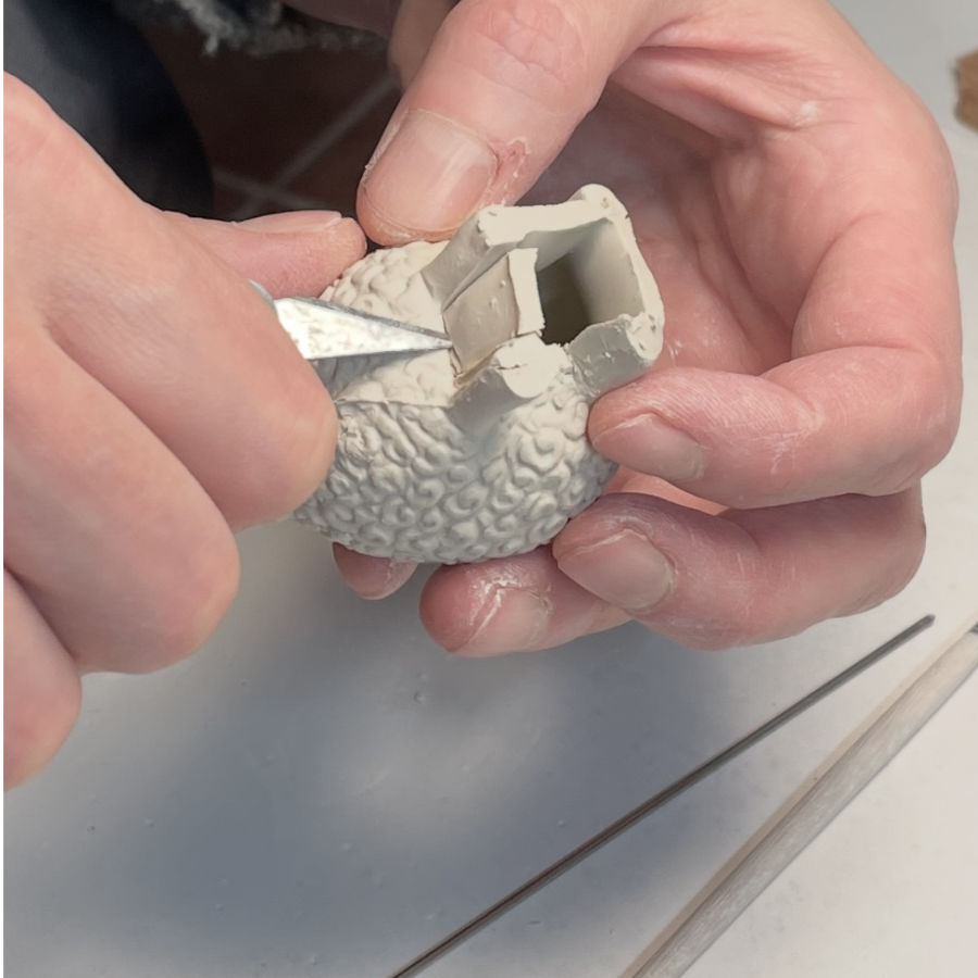 Porzellan, Schaf aus der Manufaktur feines weißes in Berlin